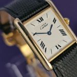 Cartier Tank 1615 (Unknown (random serial)) - White dial 23 mm Silver case (2/4)