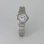 Cartier Santos 0906 (2003) - White dial 25 mm Steel case (2/8)