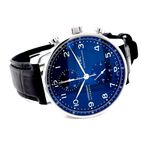 IWC Portuguese Chronograph IW371491 (2019) - Blue dial 41 mm Steel case (2/8)