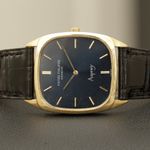 Patek Philippe Golden Ellipse 3566 (1973) - Blue dial 28 mm Yellow Gold case (2/7)