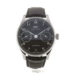 IWC Portuguese Automatic IW500703 (2024) - Zwart wijzerplaat 42mm Staal (2/3)