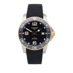 Longines HydroConquest L3.781.3.56.9 (2026) - Zwart wijzerplaat 41mm Staal (1/7)