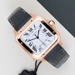 Cartier Santos WGSA0019 (2026) - Silver dial 39 mm Rose Gold case (1/8)