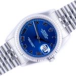 Rolex Datejust 36 16234 (1996) - Blue dial 36 mm Steel case (1/8)