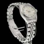 Rolex Lady-Datejust 69174 (1993) - Zilver wijzerplaat 26mm Staal (6/8)