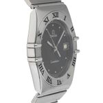 Omega Constellation 396.1070 (1986) - Zwart wijzerplaat 32mm Staal (7/8)