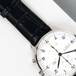 IWC Portuguese Chronograph IW371446 (2018) - Zilver wijzerplaat 41mm Staal (4/8)