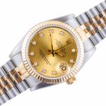 Rolex Datejust 31 68273 (1991) - Champagne dial 31 mm Gold/Steel case (1/8)