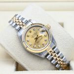 Rolex Lady-Datejust 69173 (1996) - Champagne dial 26 mm Gold/Steel case (1/7)