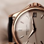 Patek Philippe Calatrava 5127R (2007) - Silver dial 37 mm Red Gold case (5/8)