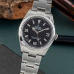 Rolex Explorer 124270 (2021) - Black dial 36 mm Steel case (3/8)