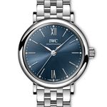 IWC Portofino Automatic IW357413 (2024) - Blauw wijzerplaat 34mm Staal (1/1)