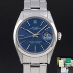 Rolex Oyster Perpetual Date 1500 (1969) - Blauw wijzerplaat 34mm Staal (1/8)