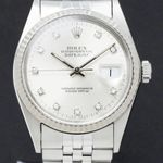 Rolex Datejust 36 16014 (1985) - Zilver wijzerplaat 36mm Staal (1/7)