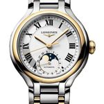 Longines PrimaLuna L8.126.5.79.7 (2026) - Silver dial 34 mm Gold/Steel case (1/1)