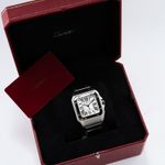 Cartier Santos 100 W200737G (2015) - Zilver wijzerplaat 38mm Staal (7/7)