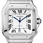 Cartier Santos WSSA0018 (2026) - Zilver wijzerplaat 40mm Staal (1/1)