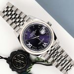 Rolex Datejust 36 126234 (2023) - Purple dial 36 mm Steel case (1/8)