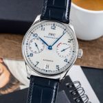 IWC Portuguese Automatic IW500107 (Unknown (random serial)) - Silver dial 42 mm Steel case (3/8)