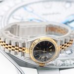 Rolex Lady-Datejust 69173 (Onbekend (willekeurig serienummer)) - Zwart wijzerplaat 26mm Goud/Staal (6/8)