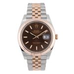 Rolex Datejust 41 126331 (2018) - Bruin wijzerplaat 41mm Goud/Staal (1/5)