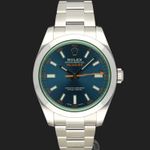 Rolex Milgauss 116400GV (2022) - 40mm Staal (3/8)