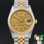 Rolex Oyster Perpetual Date 15223 (1989) - 34 mm Gold/Steel case (1/8)