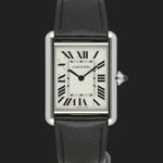Cartier Tank WSTA0041 (2021) - White dial 34 mm Steel case (2/8)