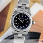 Rolex Oyster Perpetual 76030 (2001) - Black dial 26 mm Steel case (3/8)