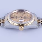 Rolex Datejust 36 16233 (1990) - Champagne dial 36 mm Gold/Steel case (6/8)