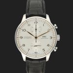 IWC Portuguese Chronograph IW371604 (2024) - Silver dial 41 mm Steel case (3/8)