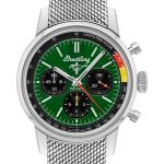 Breitling Top Time AB01762A1L1A1 (2024) - Groen wijzerplaat 41mm Staal (1/3)