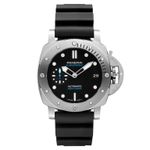 Panerai Luminor Submersible PAM00973 (2023) - Zwart wijzerplaat 42mm Staal (1/1)