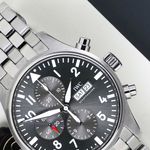 IWC Pilot Spitfire Chronograph IW377719 (2017) - Grijs wijzerplaat 43mm Staal (3/8)