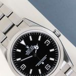 Rolex Explorer 114270 (2001) - Zwart wijzerplaat 36mm Staal (3/8)