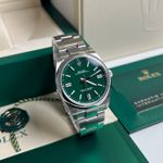 Rolex Oyster Perpetual 41 124300 (2024) - Green dial 41 mm Steel case (1/5)