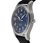 IWC Pilot Mark IW327001 (Onbekend (willekeurig serienummer)) - Zwart wijzerplaat 40mm Staal (6/8)