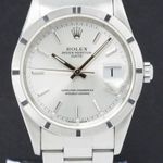 Rolex Oyster Perpetual Date 15210 (1997) - Silver dial 34 mm Steel case (1/7)