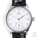 IWC Portuguese Hand-Wound IW510203 (Unknown (random serial)) - White dial 43 mm Steel case (2/8)