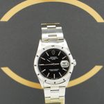 Rolex Oyster Perpetual Date 15210 (2001) - Zwart wijzerplaat 34mm Staal (1/7)