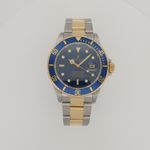 Rolex Submariner Date 16613 (2002) - Blauw wijzerplaat 40mm Goud/Staal (2/8)