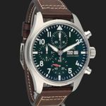 IWC Pilot Chronograph IW388103 (2022) - Groen wijzerplaat 41mm Staal (4/8)