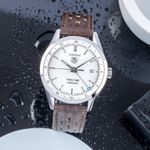 TAG Heuer Carrera Calibre 7 WV2116-0 (Onbekend (willekeurig serienummer)) - Wit wijzerplaat 39mm Staal (1/8)