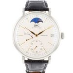 IWC Portofino Hand-Wound IW516401 (2016) - Zilver wijzerplaat 45mm Staal (1/6)