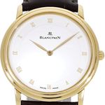 Blancpain Villeret Ultra-Slim 0071-1418-55 (1993) - White dial 35 mm Yellow Gold case (1/5)
