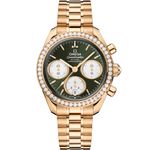 Omega Speedmaster Date 324.55.38.50.60.001 (2025) - Green dial 38 mm Yellow Gold case (1/1)