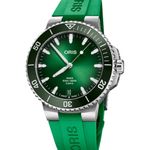Oris Aquis Date 01 400 7790 4157-07 4 23 47EB (2025) - Groen wijzerplaat 44mm Staal (1/1)
