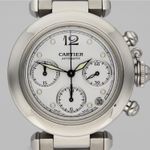 Cartier Pasha C 2412 (Unknown (random serial)) - White dial 36 mm Steel case (1/8)