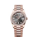 Rolex Day-Date 36 128345RBR (2024) - Grey dial 36 mm Rose Gold case (1/1)