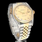 Rolex Datejust 36 16233G (1989) - 36mm Goud/Staal (3/8)